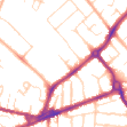 Daytime road noise heatmap for CB4 2BD