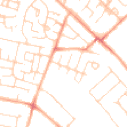 Daytime road noise heatmap for CB4 2DQ
