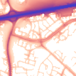 Daytime road noise heatmap for CB4 2GX
