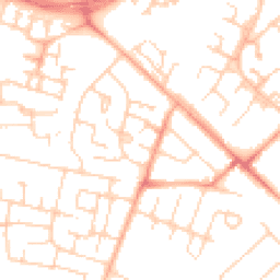 Daytime road noise heatmap for CB4 2JW