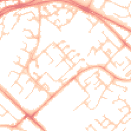 Daytime road noise heatmap for CB4 2LJ