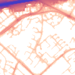 Daytime road noise heatmap for CB4 2SN