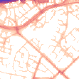 Daytime road noise heatmap for CB4 2SY