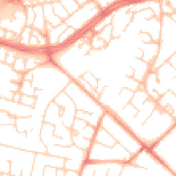 Daytime road noise heatmap for CB4 2SZ