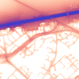 Daytime road noise heatmap for CB4 2UD