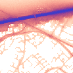 Daytime road noise heatmap for CB4 2UE