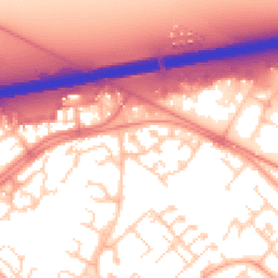 Daytime road noise heatmap for CB4 2UF