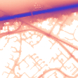 Daytime road noise heatmap for CB4 2UH