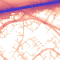 Daytime road noise heatmap for CB4 2UJ