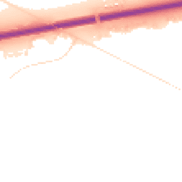 Night-time road noise heatmap for CB4 2UJ
