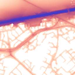 Daytime road noise heatmap for CB4 2UU