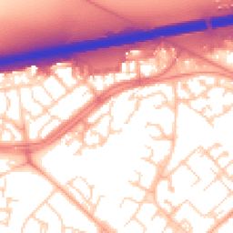 Daytime road noise heatmap for CB4 2UX