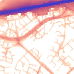 Daytime road noise heatmap for CB4 2XF