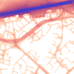 Daytime road noise heatmap for CB4 2XG