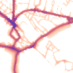 Daytime road noise heatmap for CB4 3AA