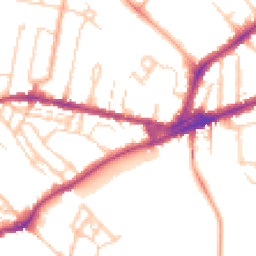 Daytime road noise heatmap for CB4 3BE
