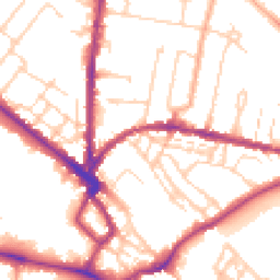 Daytime road noise heatmap for CB4 3BX