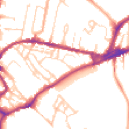 Daytime road noise heatmap for CB4 3DN