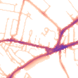 Daytime road noise heatmap for CB4 3EF