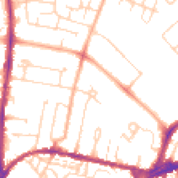 Daytime road noise heatmap for CB4 3HF