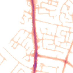 Daytime road noise heatmap for CB4 3HU