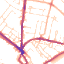 Daytime road noise heatmap for CB4 3JY