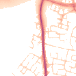 Daytime road noise heatmap for CB4 3NG