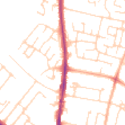 Daytime road noise heatmap for CB4 3NN