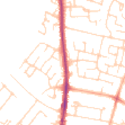 Daytime road noise heatmap for CB4 3NW
