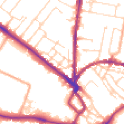 Daytime road noise heatmap for CB4 3QJ