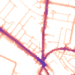 Daytime road noise heatmap for CB4 3QQ