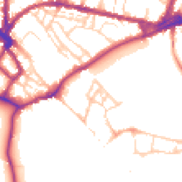 Daytime road noise heatmap for CB5 8AJ