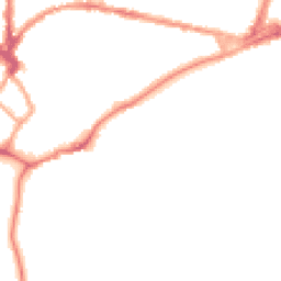 Night-time road noise heatmap for CB5 8AJ