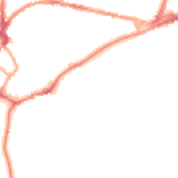 Night-time road noise heatmap for CB5 8AN