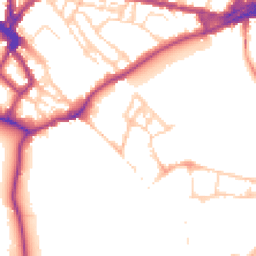 Daytime road noise heatmap for CB5 8AQ