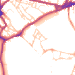 Daytime road noise heatmap for CB5 8AT