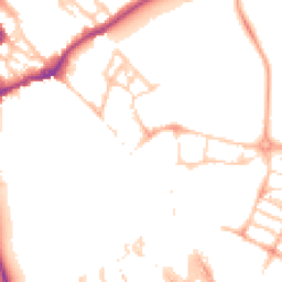 Daytime road noise heatmap for CB5 8BA