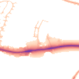 Daytime road noise heatmap for CB5 8BG