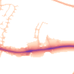 Daytime road noise heatmap for CB5 8BX