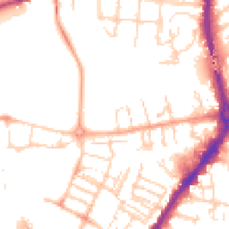 Daytime road noise heatmap for CB5 8DH