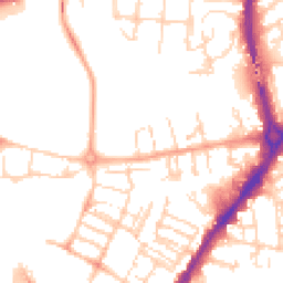 Daytime road noise heatmap for CB5 8DQ