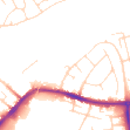 Daytime road noise heatmap for CB5 8EB