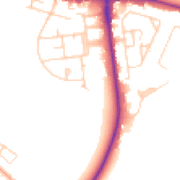 Daytime road noise heatmap for CB5 8EF
