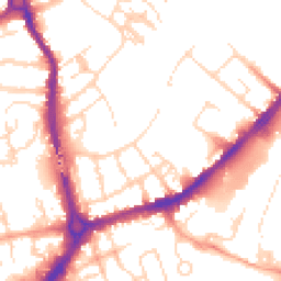Daytime road noise heatmap for CB5 8HJ
