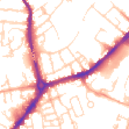 Daytime road noise heatmap for CB5 8HX