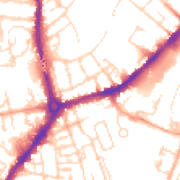 Daytime road noise heatmap for CB5 8HZ