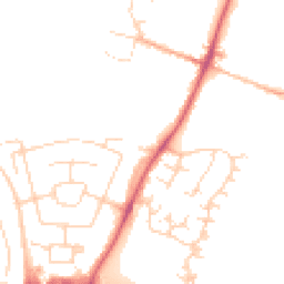 Daytime road noise heatmap for CB5 8QY