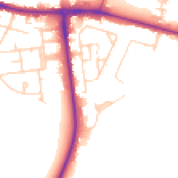 Daytime road noise heatmap for CB5 8RR