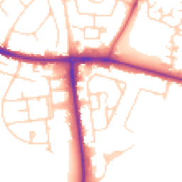 Daytime road noise heatmap for CB5 8RU