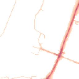Daytime road noise heatmap for CB5 8SU